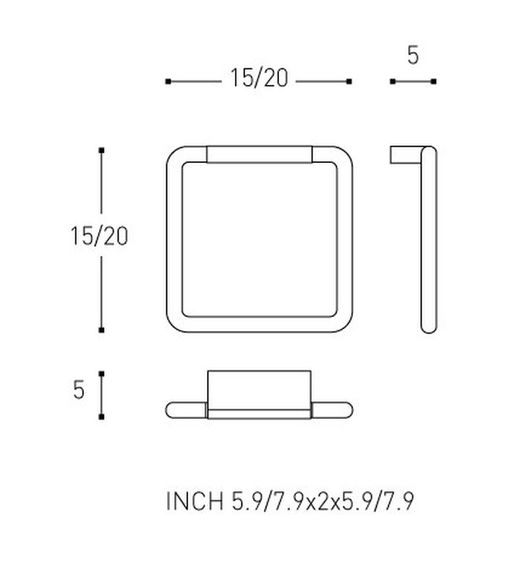 Anneau porte-serviettes Projet 2510171 Cosmic WC2358CR15