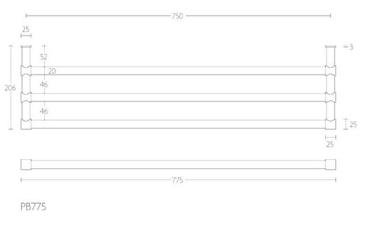 Porte-serviettes étagère Formani WC2705IM00