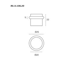 Butée de porte IN.13.106.20 JNF UT1291IM00