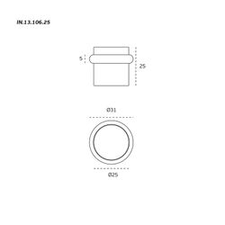 Butée de porte IN.13.106.25 JNF UT1295IM00
