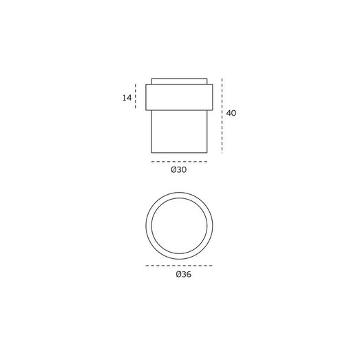 Butée de porte IN.13.121.30.ECO JNF UT3121