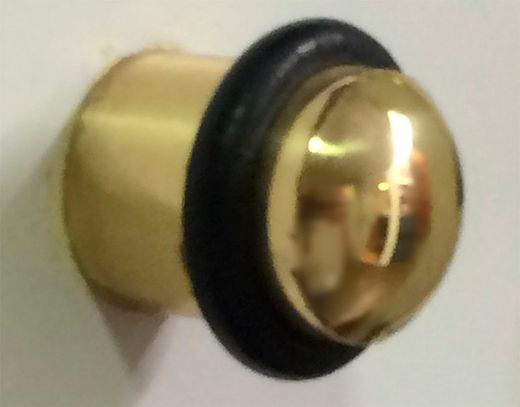 Butée de porte en laiton poli Tupai UT1290LP00