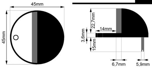 Butée de porte Lux UT3050