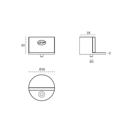 Arrêt demi-lune IN.13.005 JNF UT3005IM00