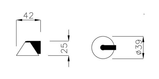 Butée de porte 195FE Reguitti UT1214CR00