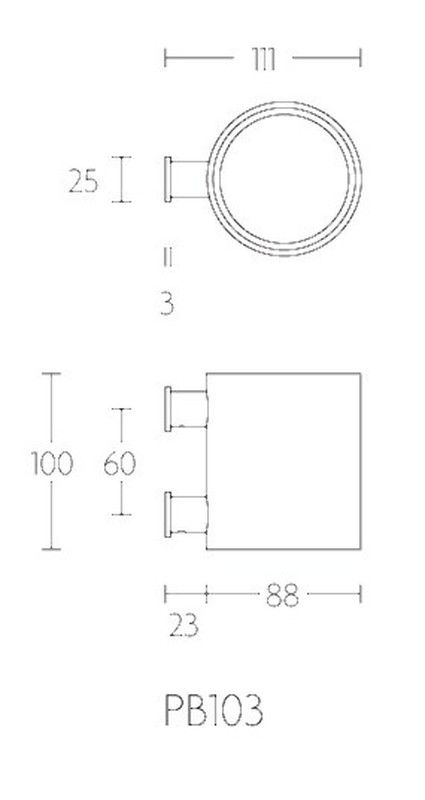 Formani Piet Boon WC2713 Verre de comptoir
