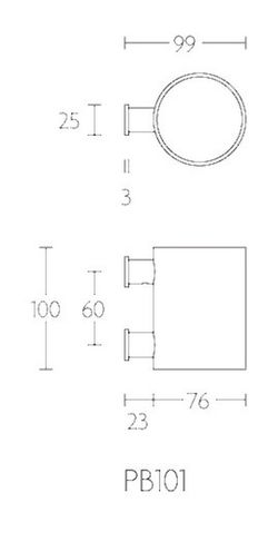 Formani Piet Boon WC2713 Verre de comptoir